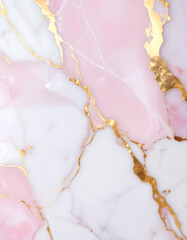 Pink and gold marble texture background pattern with high resolution.