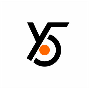 Simple abstract Y5 logo design.