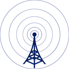 Tower emitting signal