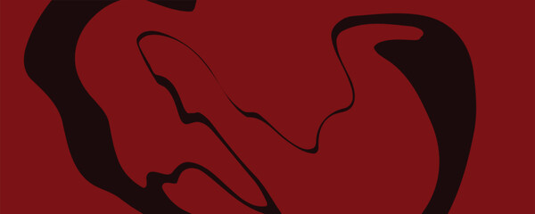 Abstract image wallpaper of red wave gradient with black background