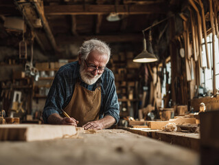Elderly Craftsperson or Woodworker