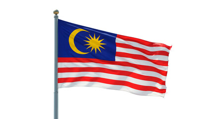 Malaysia Flag Waving Patriotic Symbol