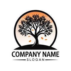 Strong, growing tree logo