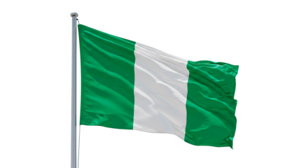 Waving nigeria flag image, national symbol of nigeria, patriotic nigeria flag, african country pride image