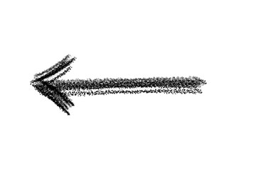 Arrow marker isolated vector mark hand draw.