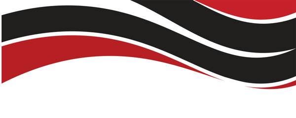 Naklejka premium Abstract red waves are flowing on black and white background. red line background curve element. Suit for business, cover, header, wallpaper, corporate, website, flyer