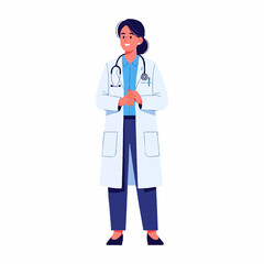 Professional Doctor Ready for Medical Examination with Confident and Caring Attitude