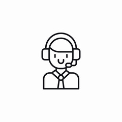 customer service agent icon sign vector
