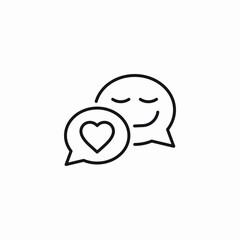 friends messaging platfrom icon sign vector
