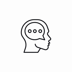 mind thought icon sign vector