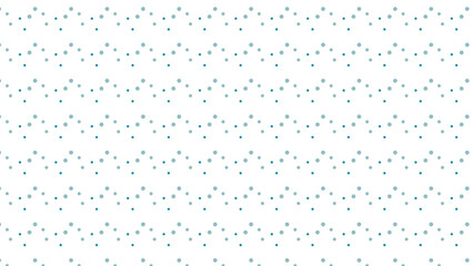 A refreshing vector background with horizontal rows of blue and teal polka dots on a white base, perfect for serene and fresh designs.