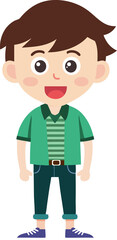 boy hipster fashion design character