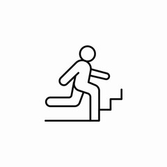 stairs rush icon sign vector