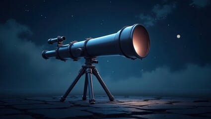 telescope at night