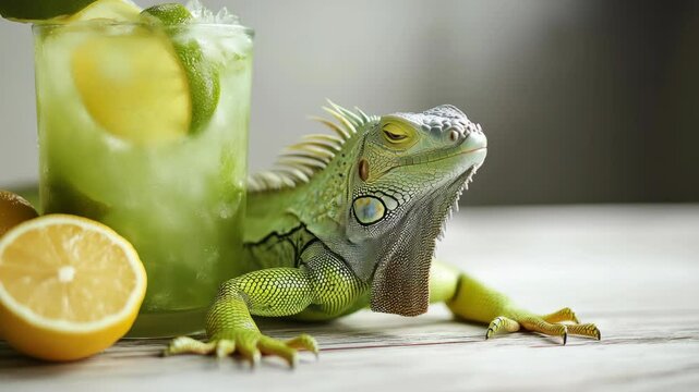 iguana on a tree