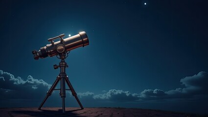 telescope at night