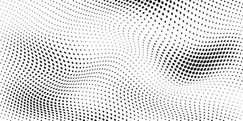 grunge Halftone white and black dots pattern and black gradient grunge texture background. Dotted line comic sport style vector illustration