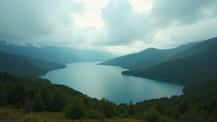 lake in the mountains