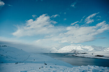 lake view from the Mt John Walkway, Tekapo, New Zealand