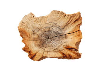 3D Render a piece of wood with a cut in the middle