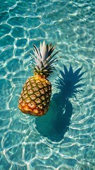 Exotic Fruit Floating on Crystal Water