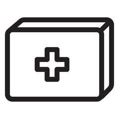 Obraz premium First aid kit icon