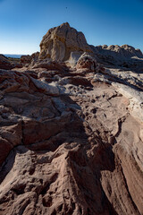 red rocks in the desert