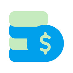 Fototapeta premium budget duo tone icon
