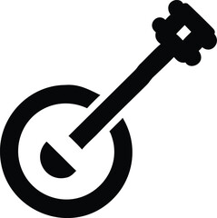 Naklejka premium banjo mugic icon