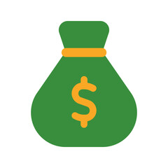 money bag flat icon