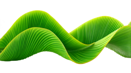 Abstract Green Wave Background Pattern