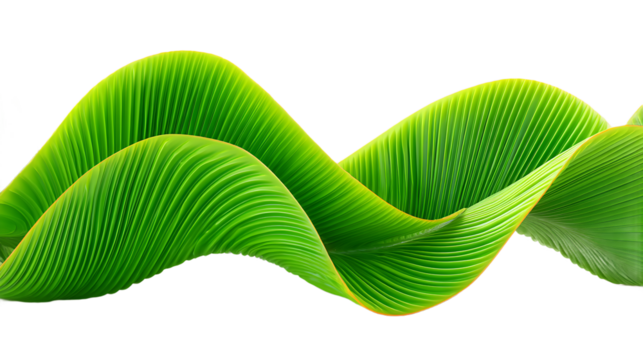 Abstract Green Wave Background Pattern