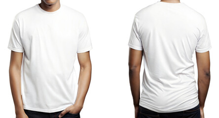 High resolution white t shirt png front and back, plain white t shirt front and back template, white t-shirt front and back png, transparent white t shirt png front and back.