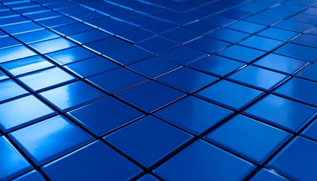 Shiny blue squares arranged in a grid