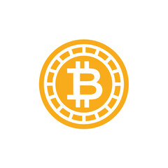 logo Bitcoin icon vector illustration