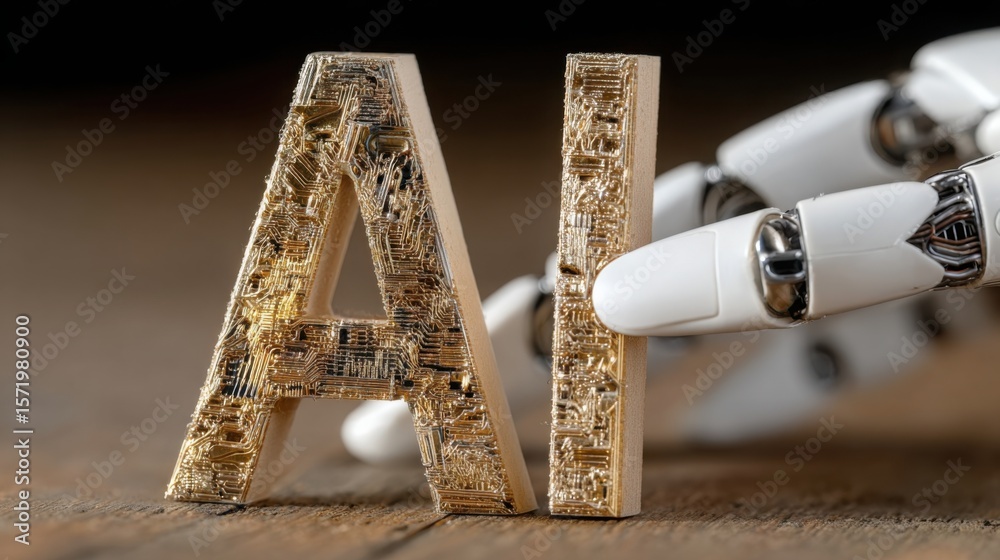 Poster robot holding a letter representing communication in ai tax optimization and the importance of accur