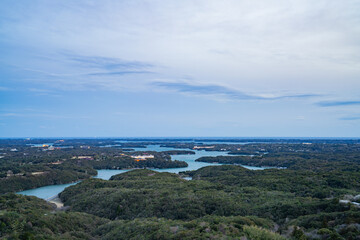 三重県志摩市　横山展望台からの伊勢志摩の風景
