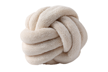 3D Render a ball of yarn on a white background