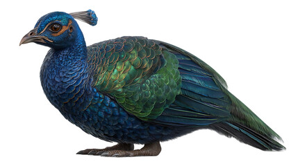 Obraz premium Colorful Bird With Detailed Feathers On Transparent Background