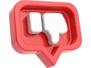 A glossy, square red 3D arrow icon, a web communication business concept symbol design element