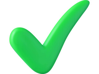 Green check mark icon for success and approval