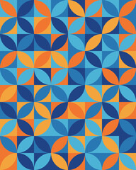 Colorful geometric mosaic pattern abstract background