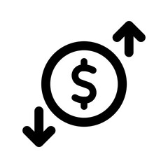 cash flow line icon