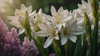 white crocus flowers