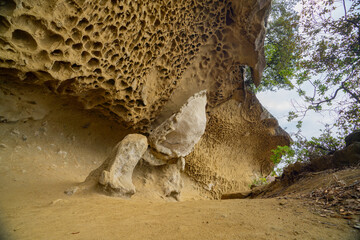 三重県熊野市　鬼ヶ城の風景