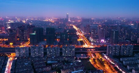 Discover the vibrant night charm of Kunshan in this breathtaking time lapse experience of city lights and urban life - Powered by Adobe