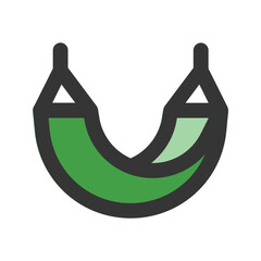 hammock outline fill icon