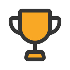 trophy outline fill icon