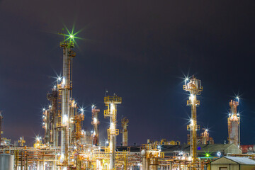 三重県四日市市　四日市コンビナートの風景