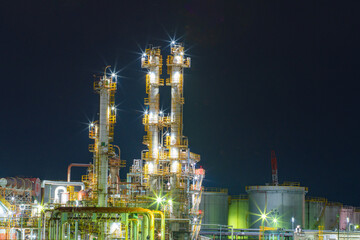 三重県四日市市　四日市コンビナートの風景